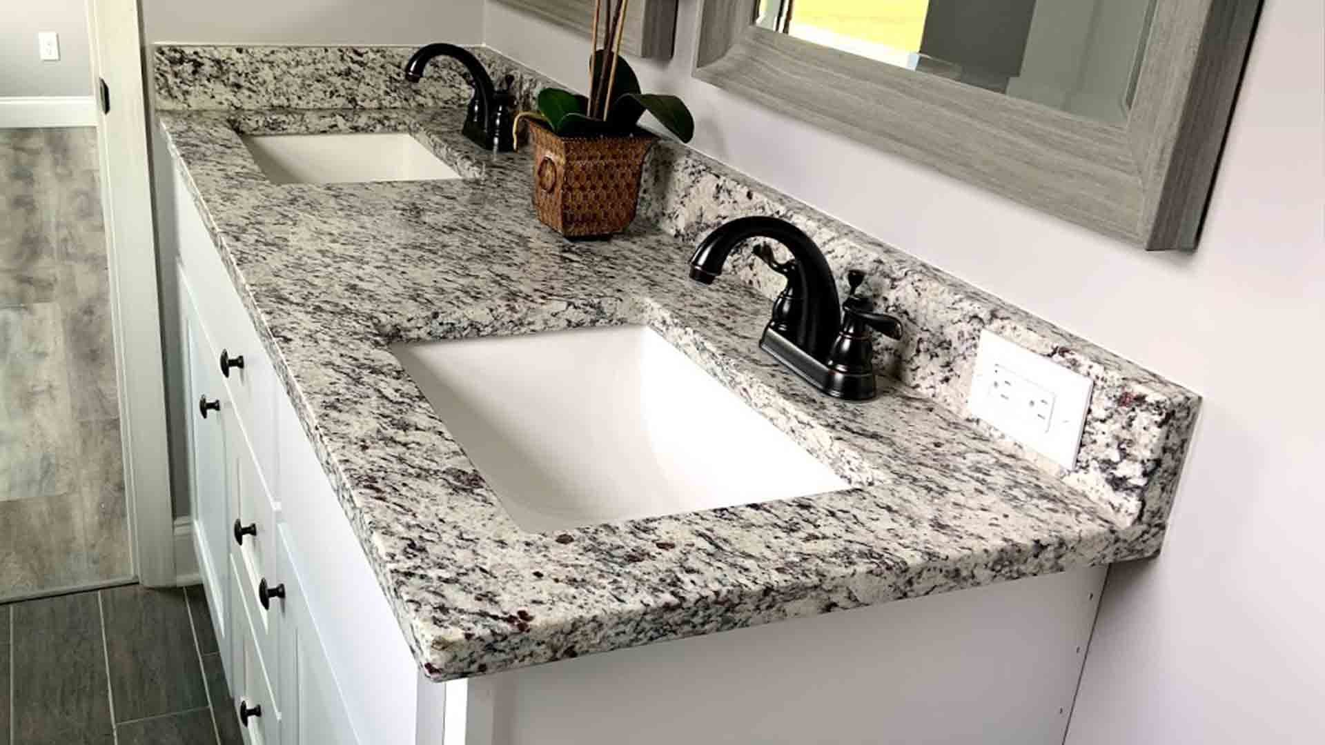 granite countertop bathroom